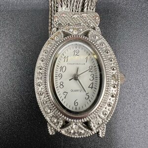Charter Club Silver-Tone Women's Watch with Crystal Accents